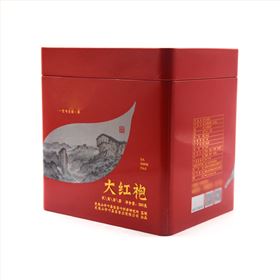 大红袍茶叶铁盒