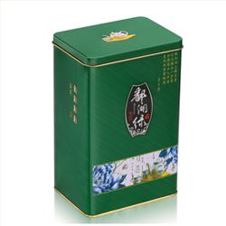 长方形绿茶铁盒