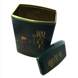 观音王茶叶铁罐