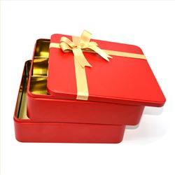 中国红礼品包装铁盒