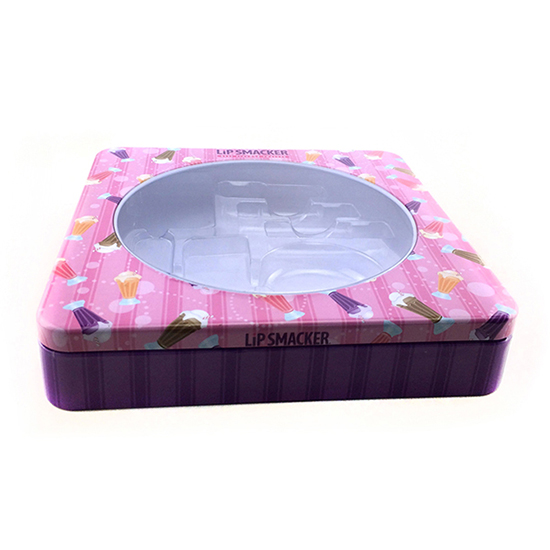 唇膏开窗化妆品铁盒厂家