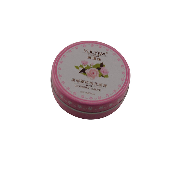 圆形雪花膏化妆品铁盒