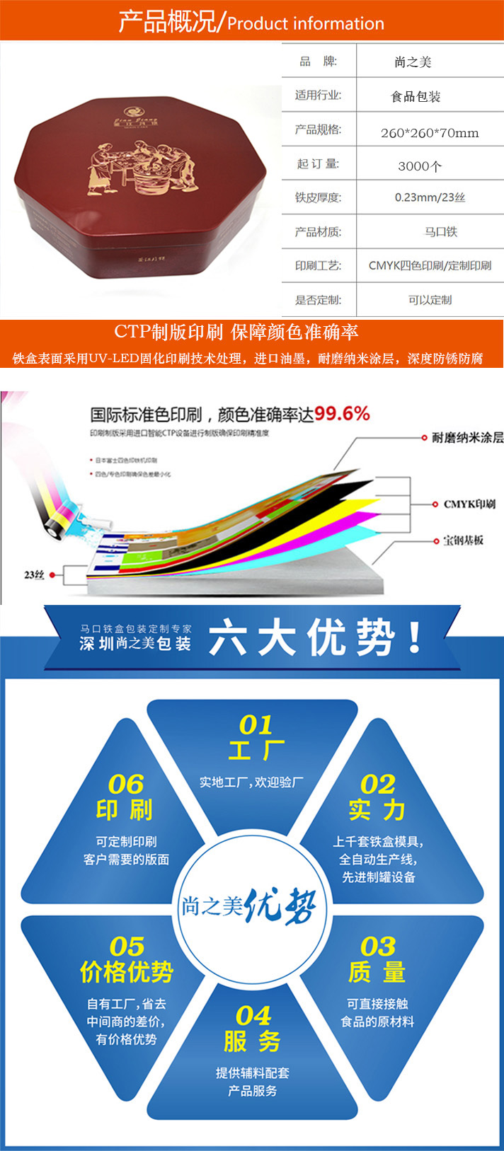 八边形月饼铁盒 八边形月饼铁盒