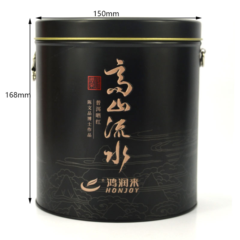 圆形普洱茶铁罐定做