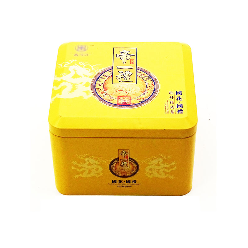 牡丹花茶铁盒