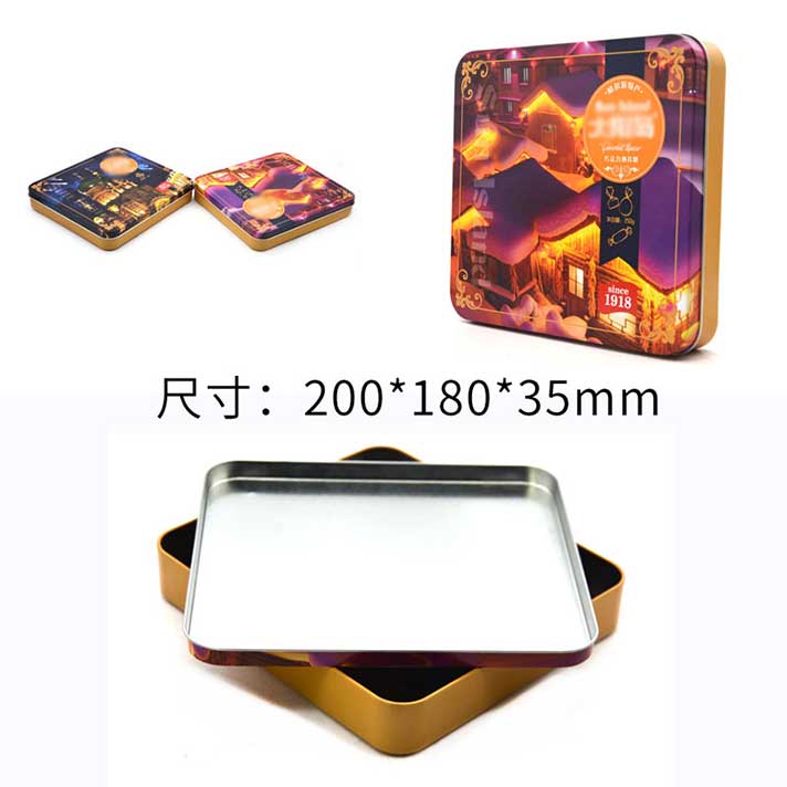 正方形饼干铁盒尺寸